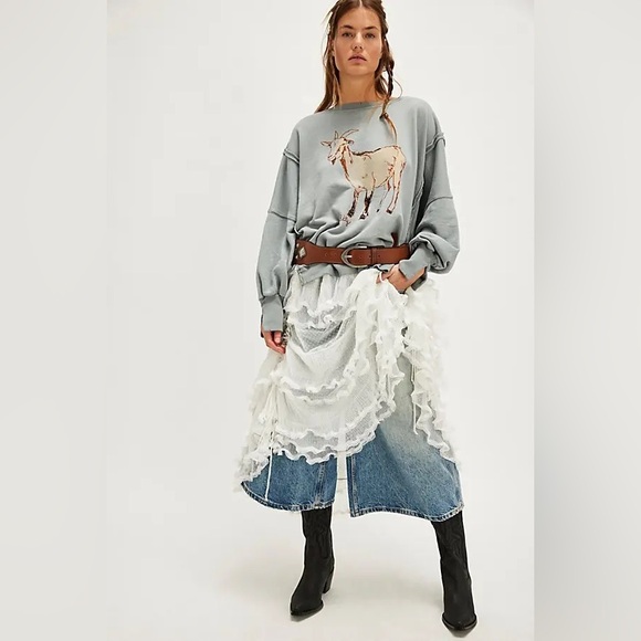 🆕 WE THE FREE | GRAPHIC CAMDEN PULLOVER | GOAT COMBO | SZ: S & L - Picture 4 of 5